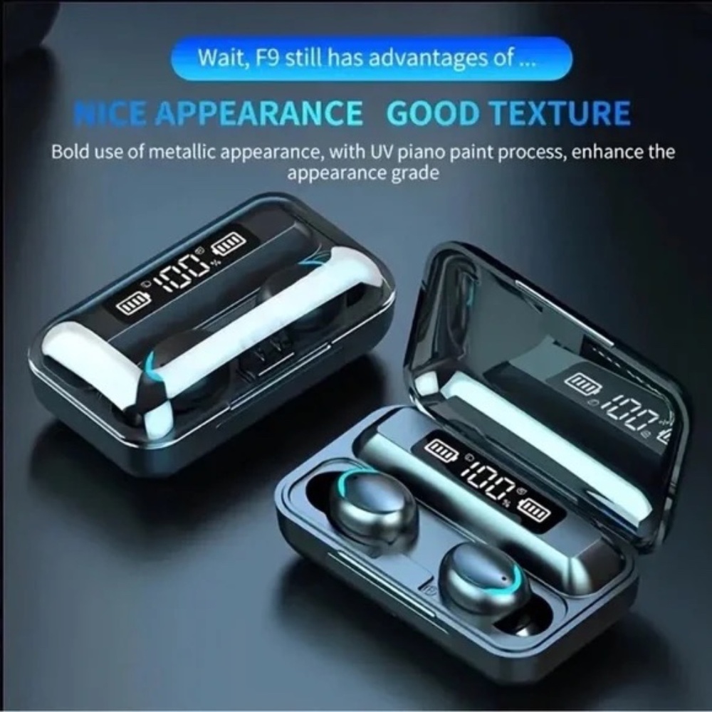 TWS F9 True Wireless Stereo Earbuds w/ Power Bank - Picture 5 of 7